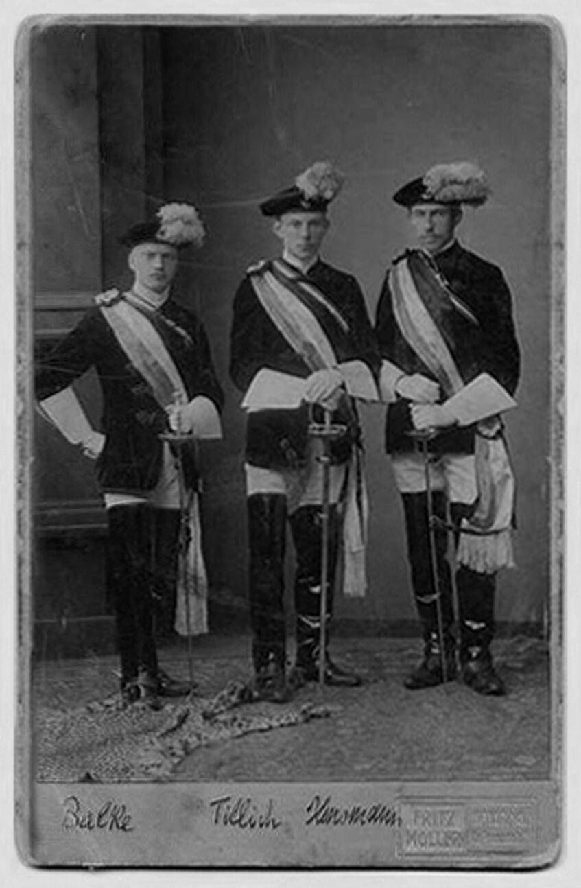 Tillich als Student in vollem Wichs 